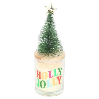 Christmas Scented Glass Candle - Holly Jolly Pine & Fir