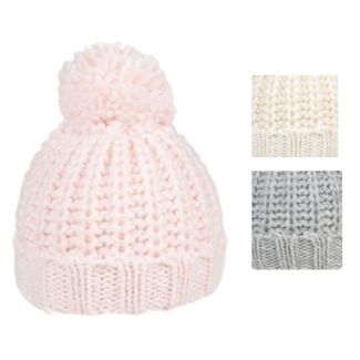 Babies Chunky Knitted Bobble Hat