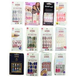 Kiss Glue-On & Press On False Nails - Assorted