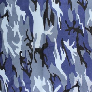 Camouflage Print Bandana (Blue/Black)
