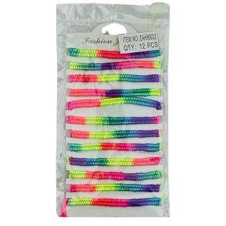 Rainbow Multicolour Bracelet - Pack of 12