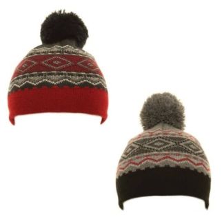 Boys Pattern Bobble Hat - Assorted 