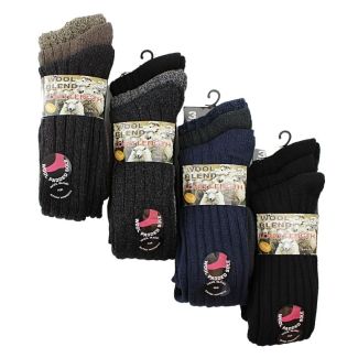 Men's Wool Blend Long Length Socks