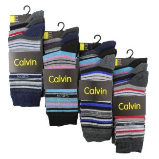 Men's Striped Design Socks - (3 Pair Pack) - Asst 