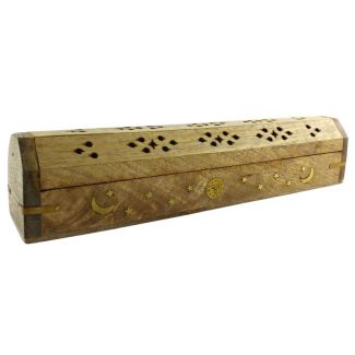 Wooden Incense Holder Storage Box 