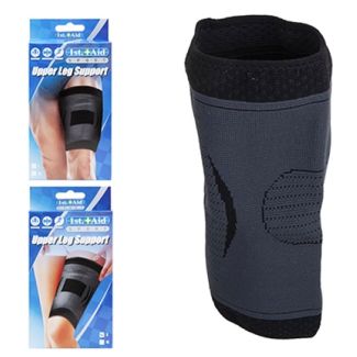 Upper Leg Sport Support Black With Grey Trim 