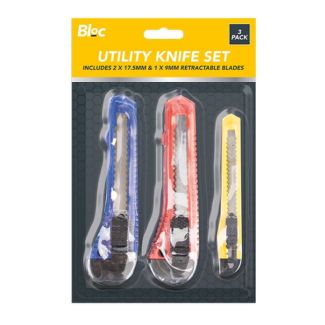 Utility Knife Set (Pack of 3)