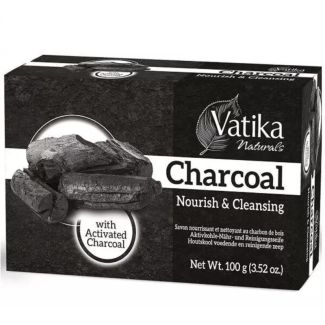 Vatika Charcoal Nourish & Rejuvenate Soap - 100g