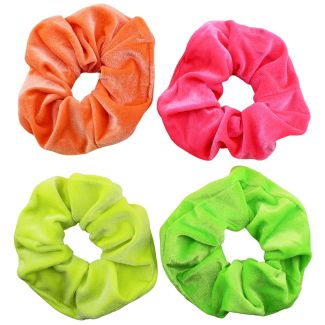 Wholesale Velvet Scrunchies - Neon Colours