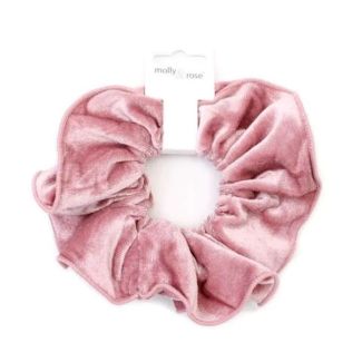 Velvet Extra Large Ruffled Hair Scrunchie – Assorted - 15cm