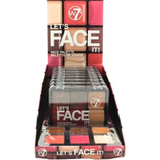 W7 Let's Face It Makeup Palette - Desert Glow (Blush, Bronze & Glow)