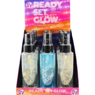 W7 Ready Set Glow Illuminating Setting Spray - Assorted