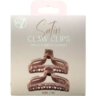 W7 Satin Claw Clips -  Nude/NU (9.5cm)