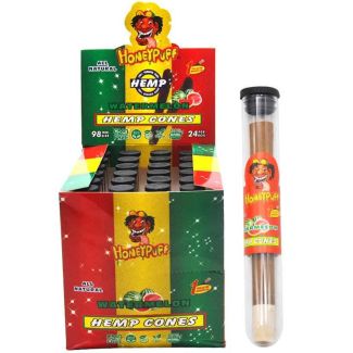 Wholesale HoneyPuff Cones With Wood Filter - Watermelon