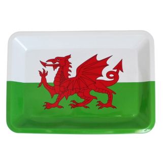 Wholesale Welsh Dragon Flag Mini R-Tray - 12.5 x 18 cm