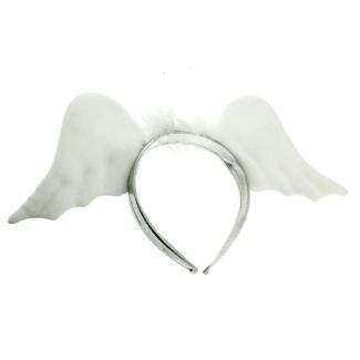 White Angel Wings On Aliceband 