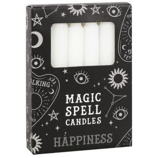 White Magic Spell Candles - Happiness(Pack of 12)