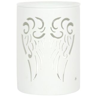 White Angel Wings Cut Out Oil Burner
