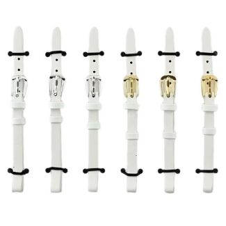 White Leather Watch Straps - 6mm