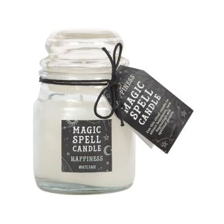 White Sage "Happiness" Spell Candle Jar