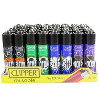 Wholesale Clipper Lighters "Sports'' Design - Assorted 