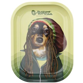 Wholesale G-Rollz Mini Metal R-Tray - Reggae Dog  (18 x 14 cm)