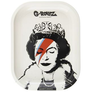 Wholesale G-Rollz Mini Metal R-Tray - Banksy Lizzie Stardust (18 x 14 cm)