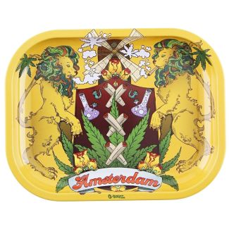 Wholesale G-Rollz Mini Metal R-Tray - Canna Lion (18 x 14 cm)