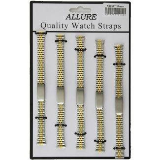 wholesale Metal Bracelets Watch Straps - Two Tone - 14mm