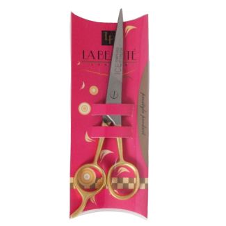 Wholesale ICE Tempered Stainless Scissors With Hook - Half Golden