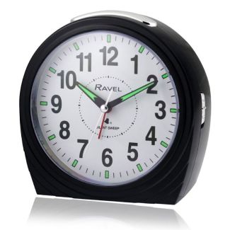 Wholesale Large Bedside Quartz Alarm Clock - Gloss Black 