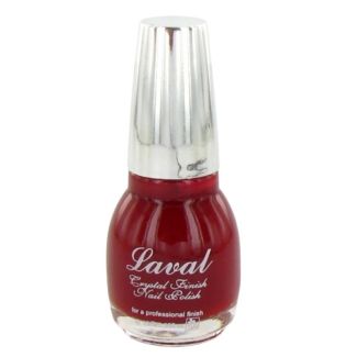 Wholesale Laval Crystal Finish Nail Polish - Evening Red