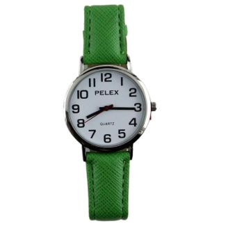 Wholesale Pelex Unisex Leather Strap Watch - Parrot Green 