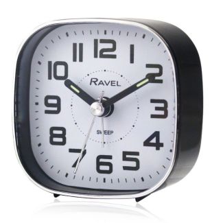 Wholesale Ravel Quartz Alarm Clock - Black 