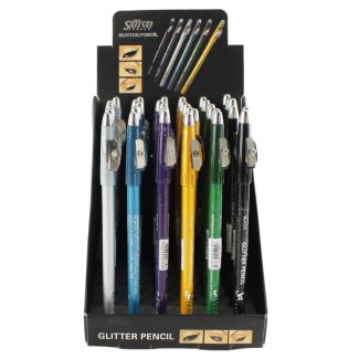 Wholesale Saffron Glitter Pencils - Assorted 