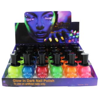 Wholesale Saffron Glow In The Dark Nail Polishes -Assorted 