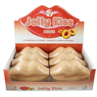 Wholesale W7 Jelly Kiss Hydrogel Lip Masks - Peach 