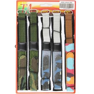 Wholesale Allure Military Camo Style Velcro Watch Straps - 14mm