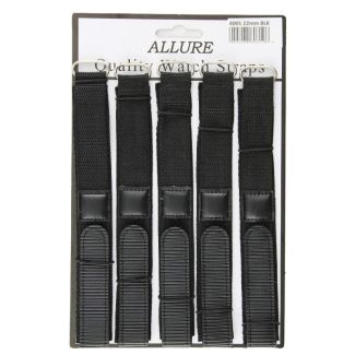 Wholesale Allure Black Velcro Watch Straps - 20mm