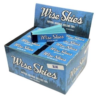 Wholesale Wise Skies Natural Organic Tips - Non Perforated (Blue)