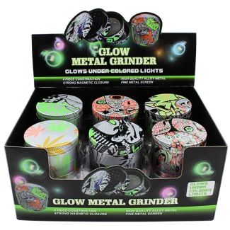 Wholesale 4-Part Glow Metal Handmuller - Assorted 