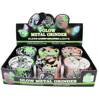 Wholesale 4-Part Glow Metal Handmuller - Assorted Designs