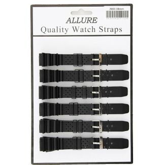 Wholesale  Allure Casio Replacement Watch Straps - Black - 18mm