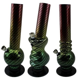Wholesale Acrylic Waterpipe  - Assorted (10.5Inch)