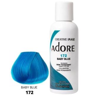 Wholesale Adore Semi-Permanent Hair Dye- Baby Blue (172) 