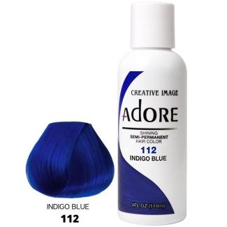 Wholesale Adore Semi-Permanent Hair Dye- Indigo Blue (112) 