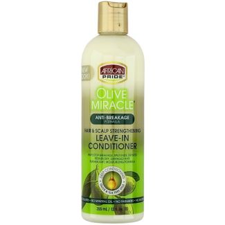 Wholesale African Pride Olive Miracle Hair & Scalp Strengthening Leave-in Conditioner (355ml)