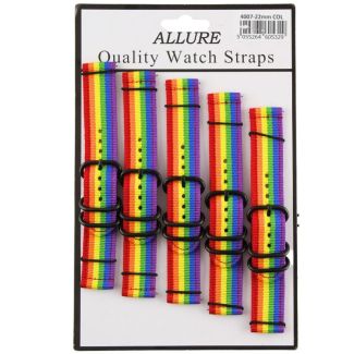 Wholesale Allure Rainbow Design Velcro Watch Straps 