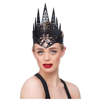 Wholesale Black Filigree Queen Crown Headband