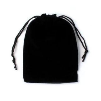 Wholesale Black Flocked Velvet Gift Bag